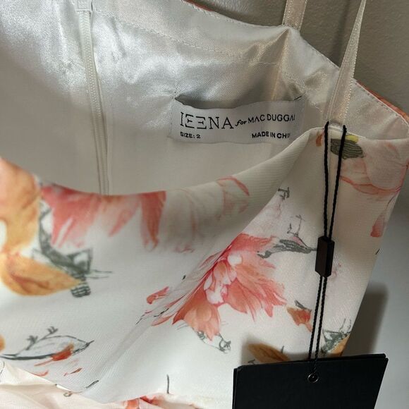 Mac Duggal Ieena Floral Print Ruffle Tiered One Shoulder Gown NWT - Picture 5 of 5